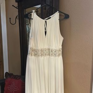 Women's R&M Richards Beaded-Waist Maxi Jersey Dress from Macy’s